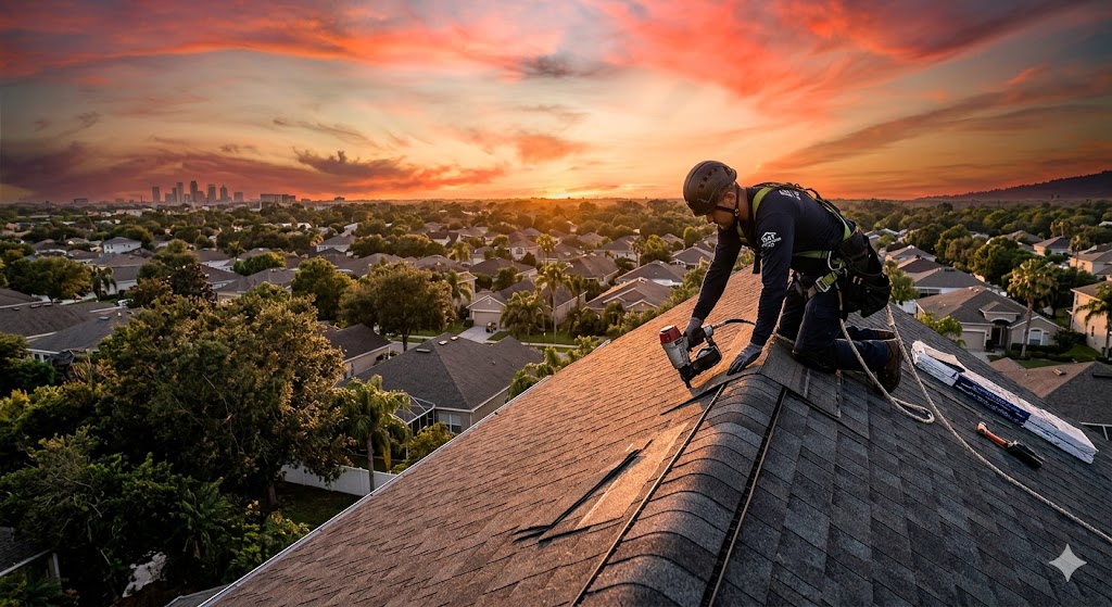Roofing company paid ad creative
